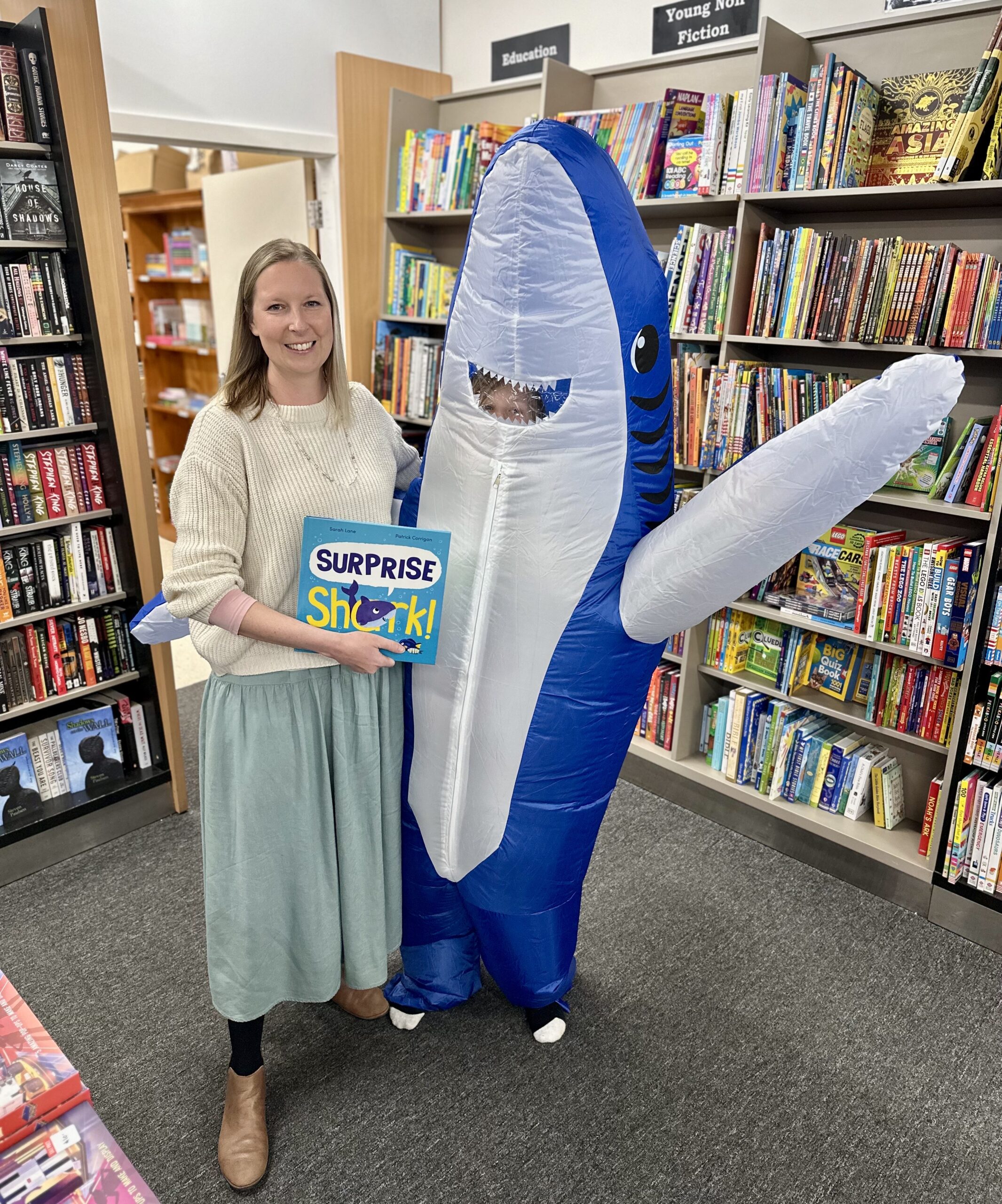 Surprise Shark! By Sarah Lane and Illustrated by Patrick Corrigan - Signed Editions - Image 2
