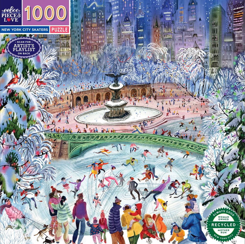 eeBoo 1000 Pc Puzzle – New York City Skaters