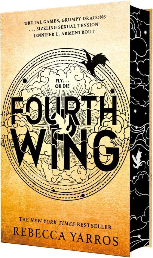 Fourth Wing by Rebecca Yarros: Sprayed Edges Limited Edition (Hardcover)